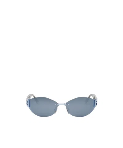 Fendi Frameless Sunglasses In Blue