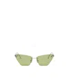 Fendi First Crystal Sunglasses In Green
