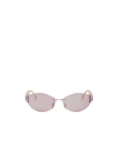 Fendi Baguette Fe40159u Sunglasses In Pink