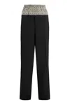 Fendi Women's Friends Of- Wool Blend Trousers In Black