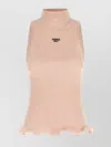 Fendi Cotton Top Finished With Ruffles
