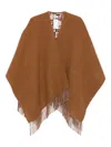 Fendi Camel Wool Blend Jacket In Brown