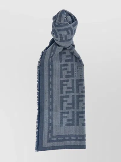 FENDI FRINGED EDGES SOFT TEXTURE SHAWL