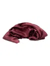 Fendi Fringed Logo-pattern Scarf In Burgundy