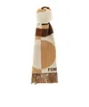 Fendi Cashmere Wool Scarf Scarves And Foulards Brown In Multi