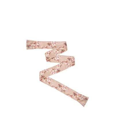 Fendi Fringed Silk Scarf In Pink