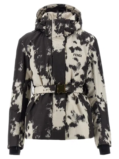 FENDI FROSTED FAUNA SKI JACKET