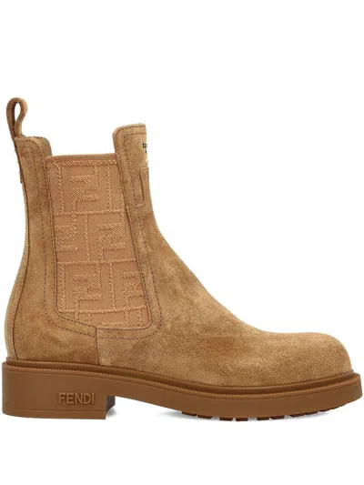 Fendi F.thread Shoes In Brown