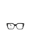 Fendi Eyewear Square Frame Glasses In Black