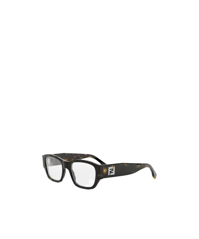 Fendi Full Frame Plain Mirror In Black