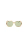 Fendi Full Frame Sunglasses In White