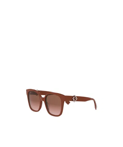 Fendi Full Frame Sunglasses In Blue