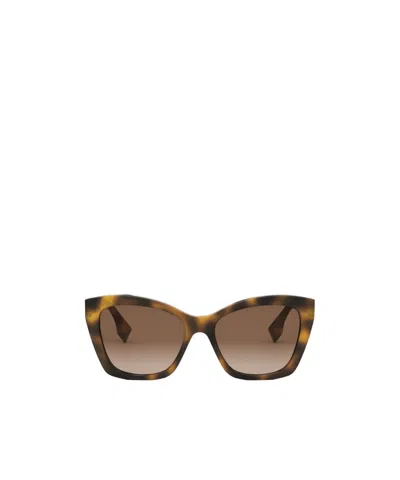 FENDI FENDI EYEWEAR BUTTERFLY FRAME SUNGLASSES