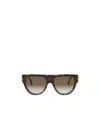 Fendi Fe40150i 53f Havana Sunglasses In Brown