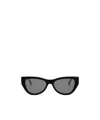 Fendi Smoke Cat Eye Ladies Sunglasses Fe40135i 01a 135 In Black