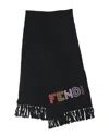 Fendi Fun Fair Scarf (authentic Pre-loved) In Black