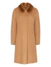 Fendi Long-sleeved Coat In Brown
