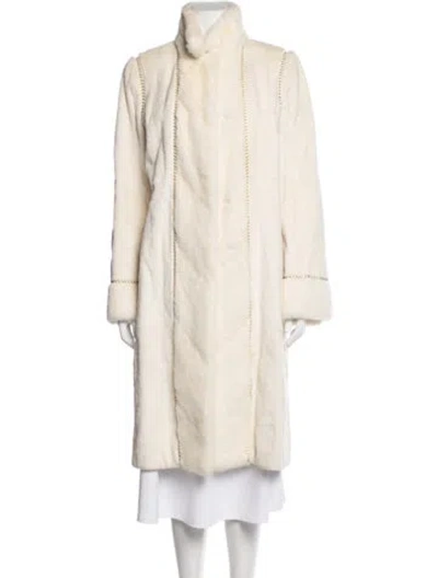 Pre-owned Fendi Fur Fur Coat In Neutrals
