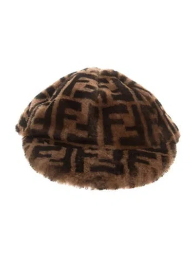 Pre-owned Fendi Fur Hat In Brown