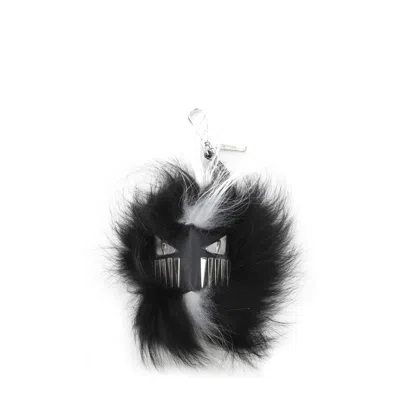 Fendi Fur Pendant Hair Clip In Multi