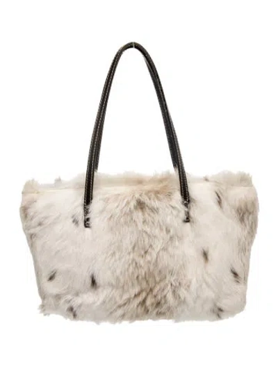 Pre-owned Fendi Fur Roll Tote In Multi
