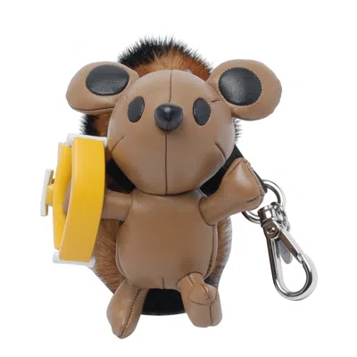 Fendi Furette Charm In Brown