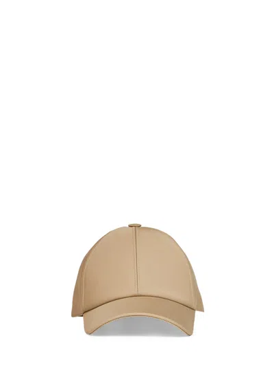 Fendi Fxq156b1x6f1vth Cotton Baseball Cap In Brown