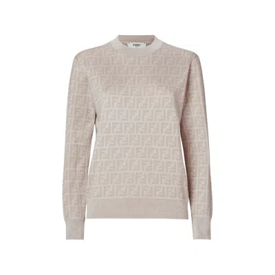 Fendi Fzxe Sweater In Neutral