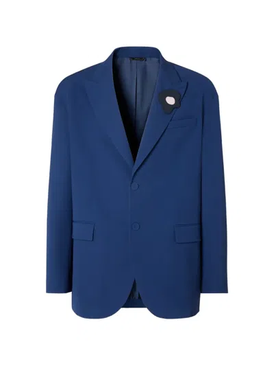 Fendi Gabardine Blazer In Blue