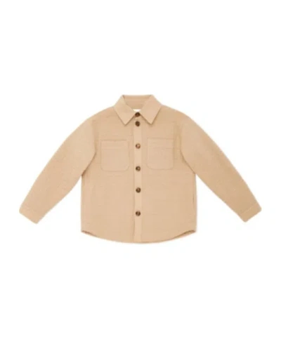 Fendi Gabardine Shirt Jacket In Beige
