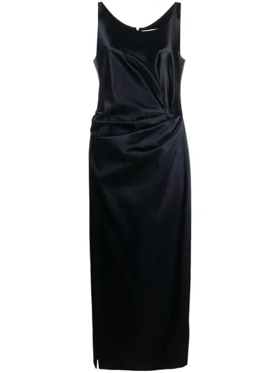 FENDI GATHERED SILK DRESS