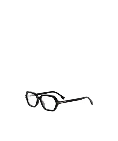 Fendi Geometric Flat Mirror In Black