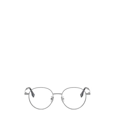 Fendi Geometric Flat Mirror In Silver