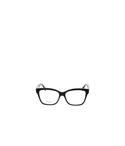 Fendi Geometric Flat Mirror In 001 - Black