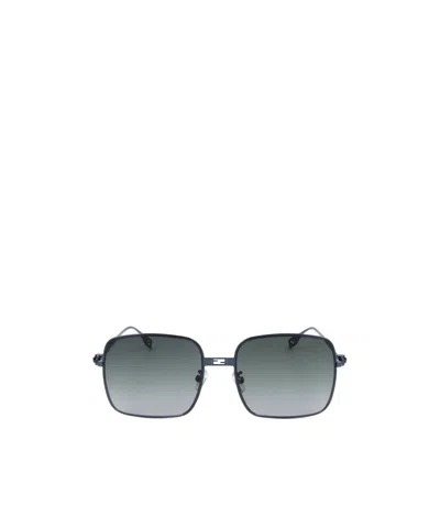 Fendi Geometric Frame Sunglasses In Gray