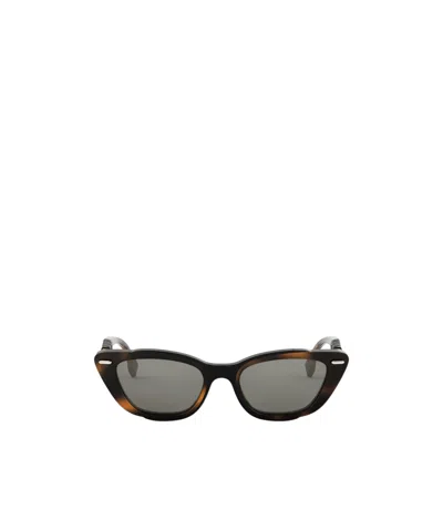 Fendi Geometric Frame Sunglasses In Gray
