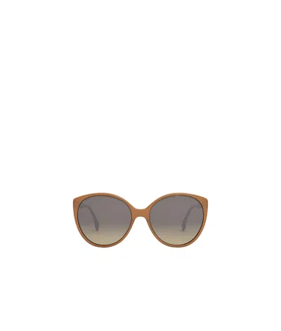 Fendi Geometric Frame Sunglasses In Gray