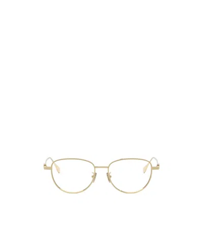 Fendi Geometric Frames In Gold