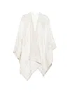 Fendi Geometric-patterned Cape In White