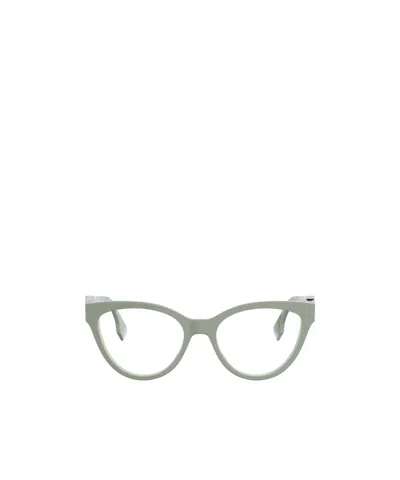 Fendi Geometric Plano Mirror In Green