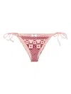 Fendi Geometric Pattern Low-rise Tie-side Swimsuit In Pattern