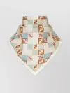 Fendi Geometric Square Scarf Texture