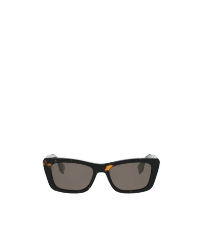 Fendi Geometric Sunglasses In Brown