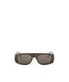 Fendi Geometric Sunglasses In Brown