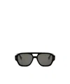 Fendi The Graphy 55mm Geometric Sunglasses In Gray