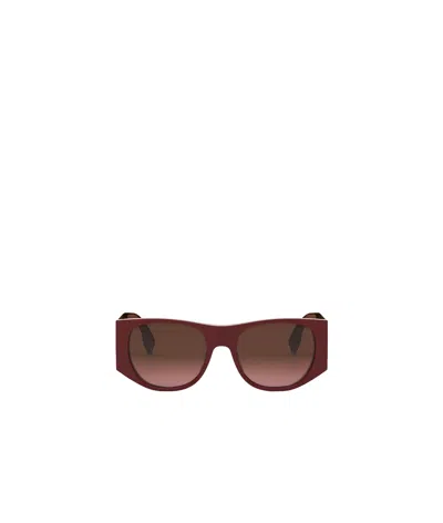 Fendi Geometric Sunglasses In Green
