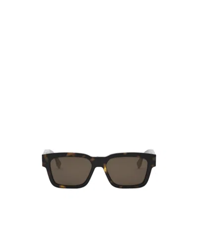Fendi Square-frame Sunglasses In Brown
