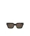 Fendi Geometric Sunglasses In Green