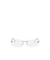Fendi Geometrically Framed Flat Mirror In White