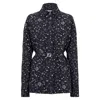 Fendi Giacca Mirror Canvas Print Cotton Jacket In Blue